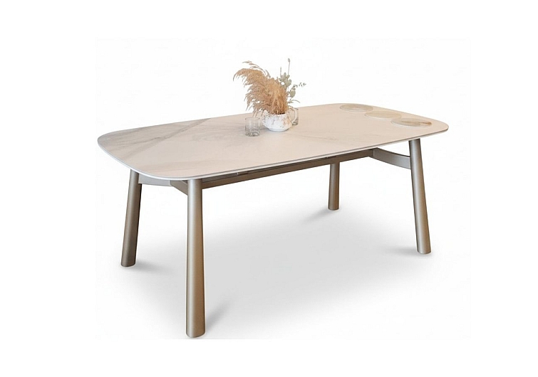 Marble porselen yemek masası -180cm x 90cm -Doğal taş