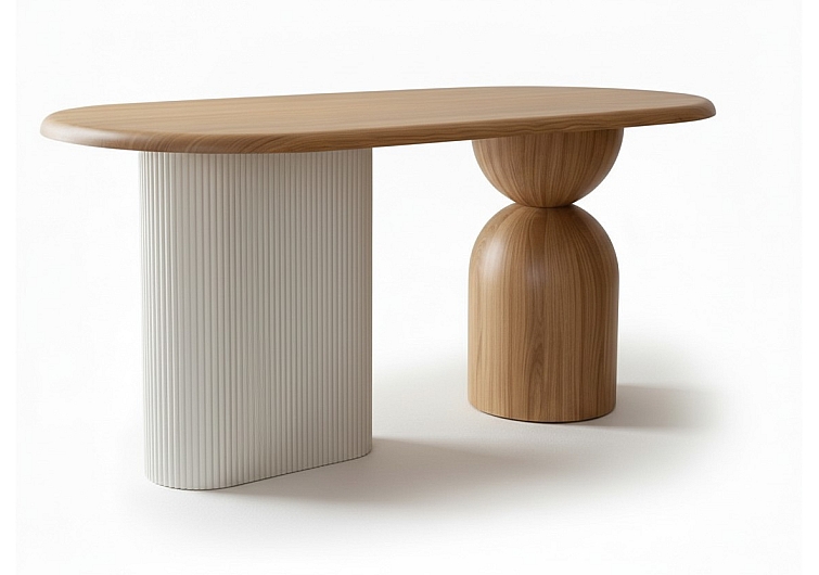 Wild meşe yemek masası -180cm x 90cm -Doğal meşe ağacı sıvama