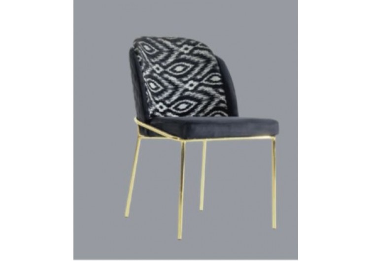loft sandalye ahşap papel metal ayaklı gold kaplama