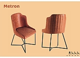 metron sandalye ahşap papel metal ayaklı siyah boyalı