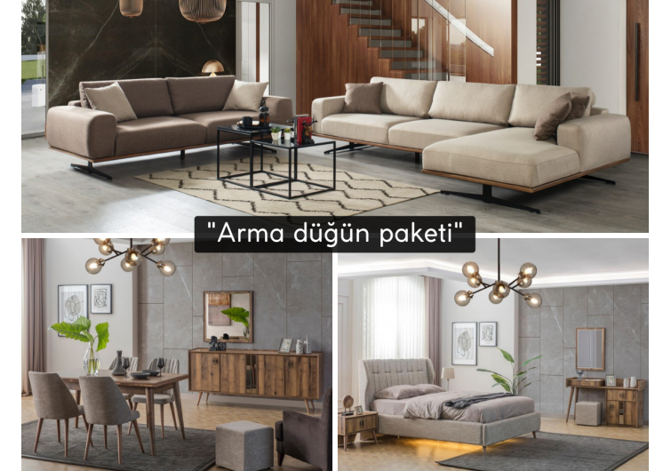 Arma düğün paketi(HEDİYELİ orta sehpa ve kurulum)