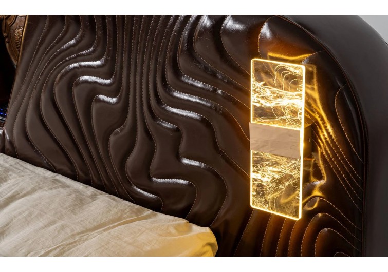 Lotus akıllı karyola -2 komidin -Kumandalı Tv stand,şarj,aydınlatma,usb müzik