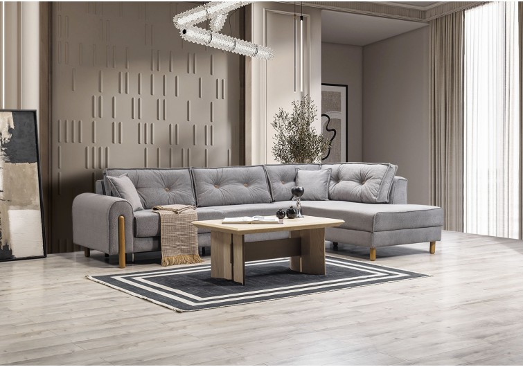 Asya bazalı büyük yataklı köşe koltuk