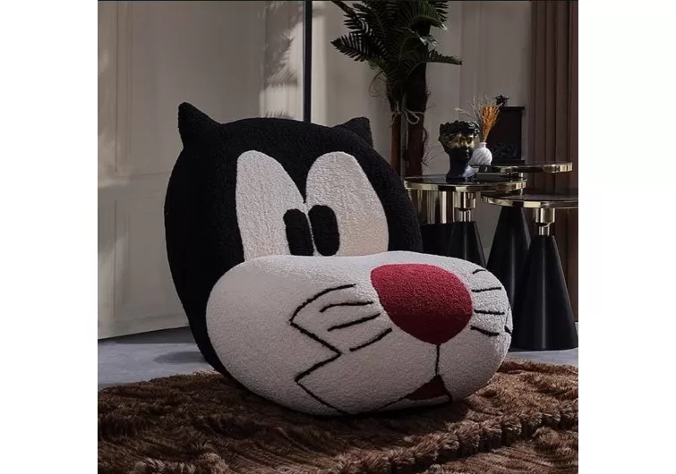 Sylvester kedi tekli koltuk berjer