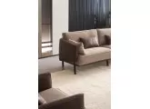 Loren koltuk takımı krem acı kahve renk 3+3+1