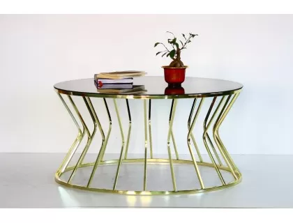 Kum Saati Gold Orta Sehpa