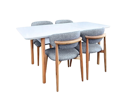 Boho açılır masa sandalye takımı