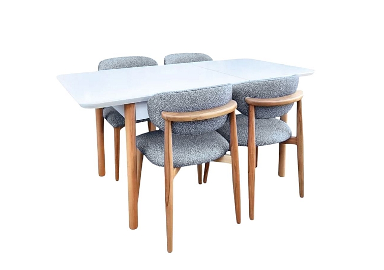 Boho açılır masa sandalye takımı
