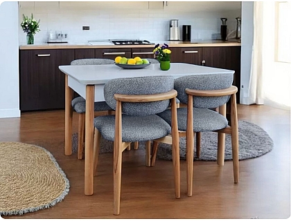 Boho açılır masa sandalye takımı