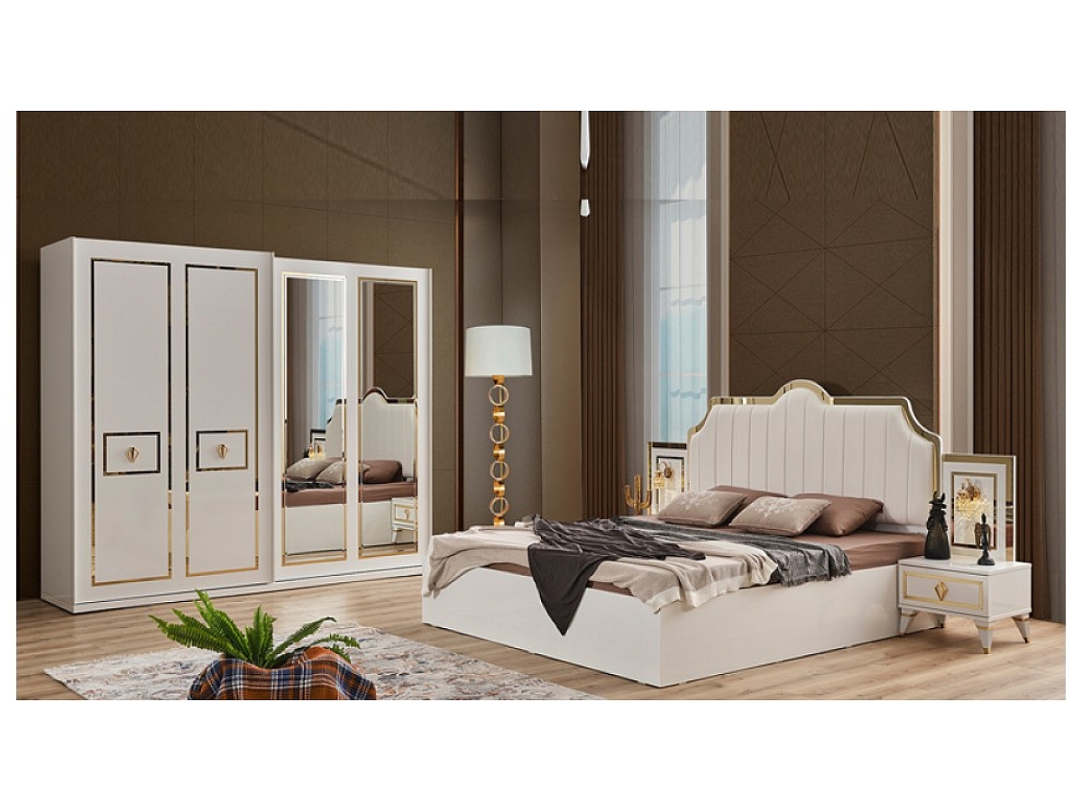 Floransa beyaz yatak odası takımı - FL10247