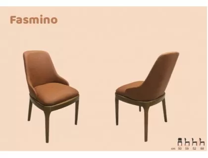 fasmino ahşap sandalye ahşap papel ahşap ayaklı ceviz boyalı