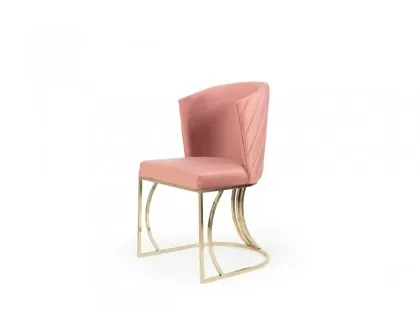 Enzo Sandalye Gold Metal Ayaklı