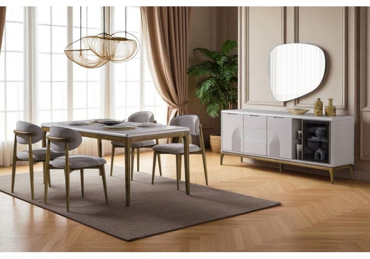 Ruya yemek odası takımı konsol masa sandalye