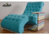 Renkly (turkuaz-mavi)dinlenme tv koltuğu